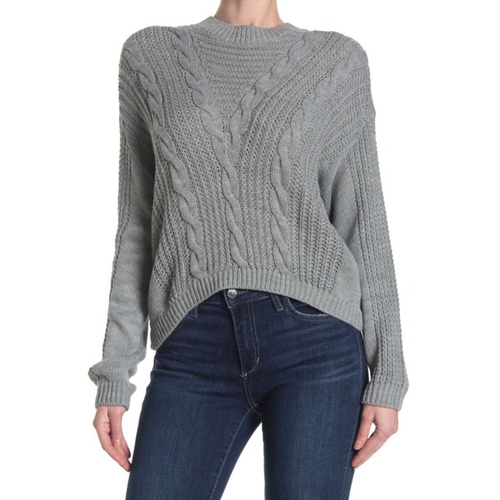 Abound Cable Knit Crewneck Pullover Sweater